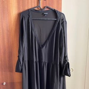 Mesh see-thru button-up dress by Torrid Size 1 (XL)